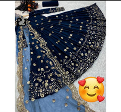 Shamose Silk Embroidered Maxi Dress with Matching Dupatta – 3PC Set
