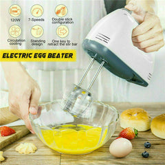 7-Speed Electric Egg Beater – 180W High-Power Hand Mixer for Baking & Cooking