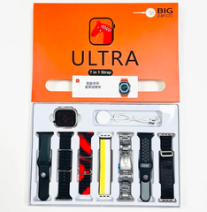 7-in-1 Ultra Smartwatch – Multi-Functional Smart Watch with 6 Interchangeable Straps | Bluetooth Calling & Fitness Tracker