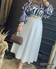 Trendy Cheetah Print Silk Top & Skirt Set – 4 Stunning Colors