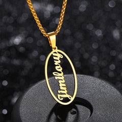 Customized Necklace – Oval Design